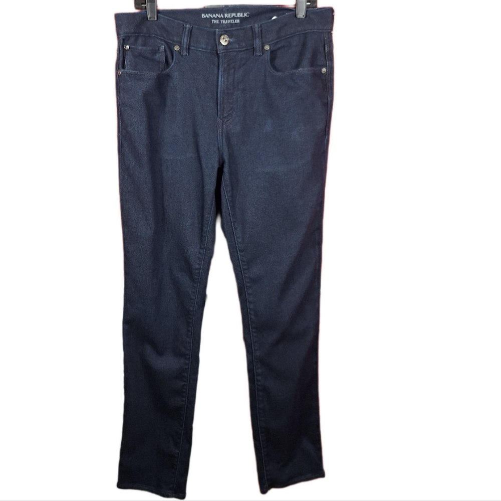 Banana Republic traveler japanese selvage denim jeans slim fit mens size 32x32